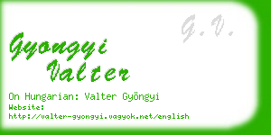 gyongyi valter business card