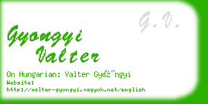 gyongyi valter business card